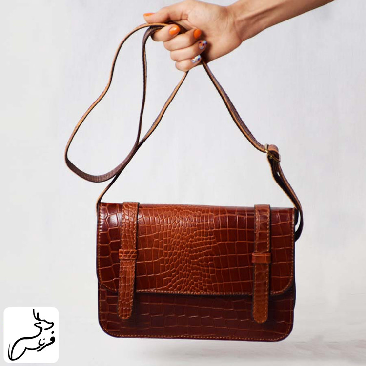 کیف دوشی چرم زنانه کد 101