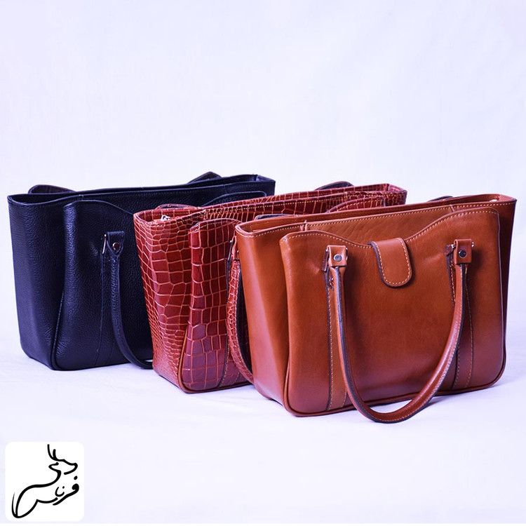کیف دستی چرم زنانه کد 102