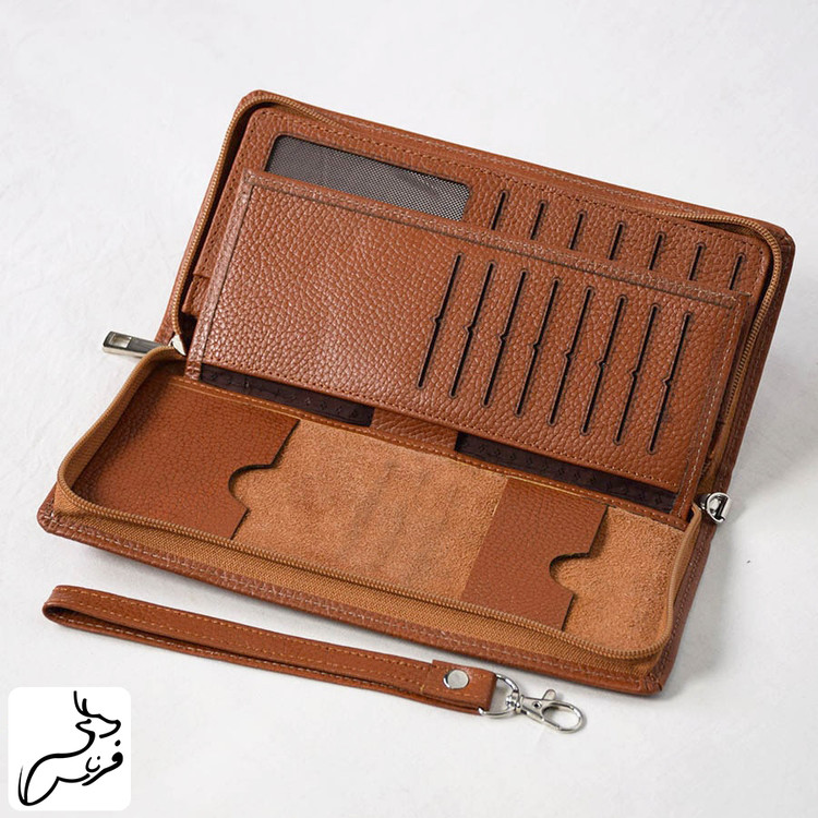 کیف دسته چک چرم کد 119
