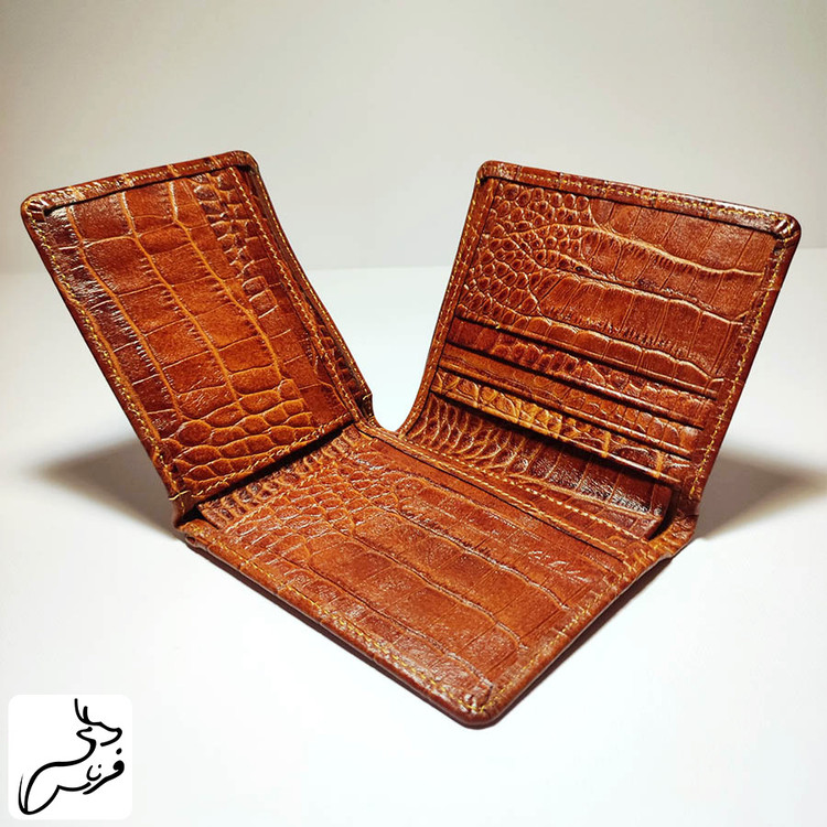 کیف پول جیبی دلاری چرم کد 120