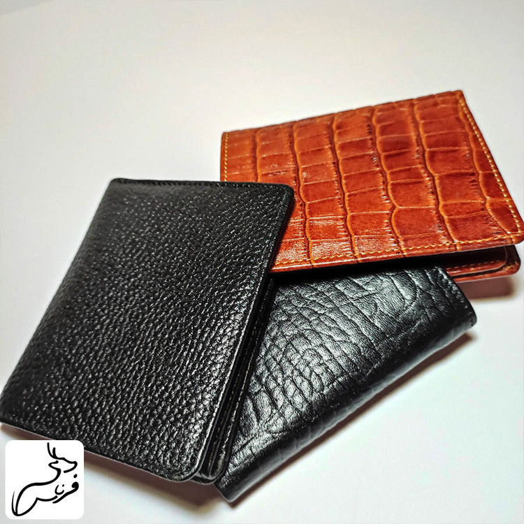 کیف پول جیبی دلاری چرم کد 120