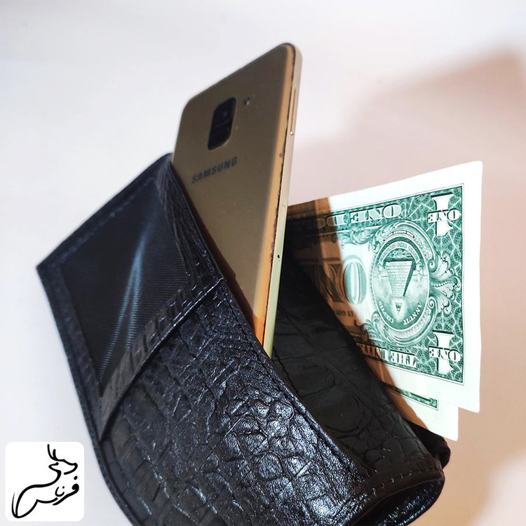 کیف پول و موبایل کتی چرم کد 138