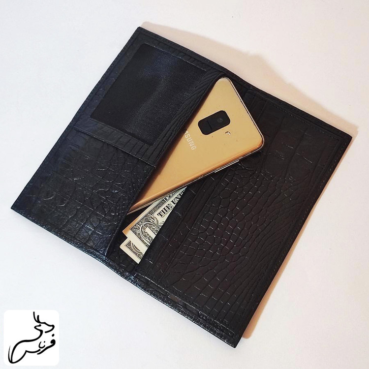 کیف پول و موبایل کتی چرم کد 138