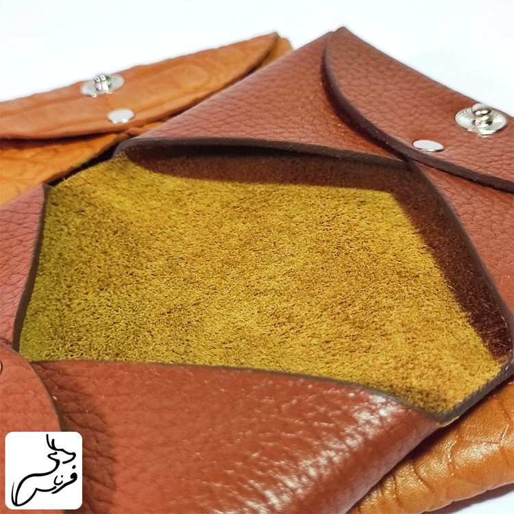 جاکارتی و جا دستمال کاغذی چرم طبیعی کد 140
